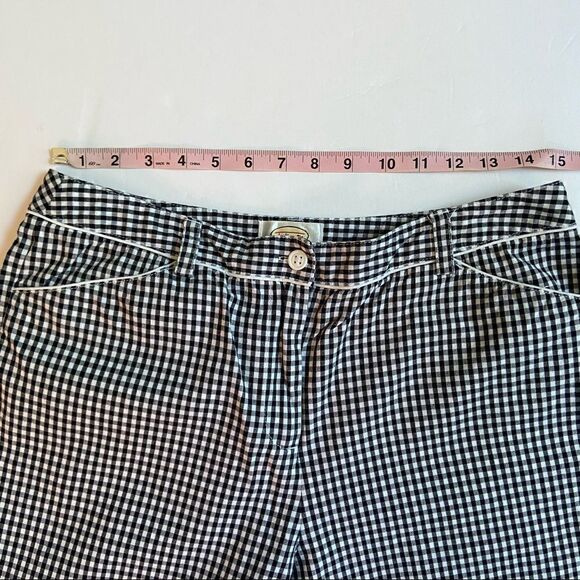 Talbots Gingham Check Crop Pants - Picture 4 of 6